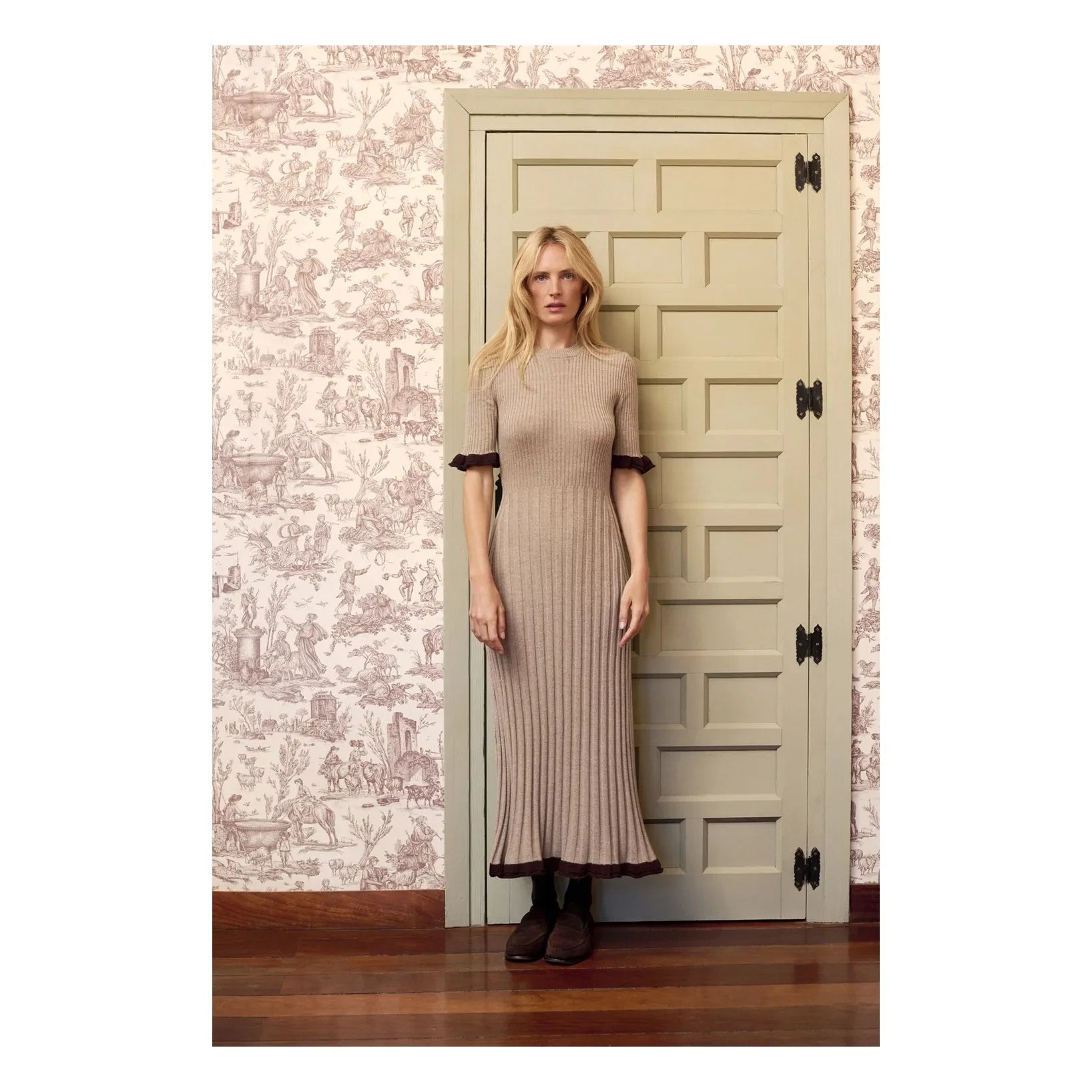 Maria de la Orden - Magda Laine elbise | Bej