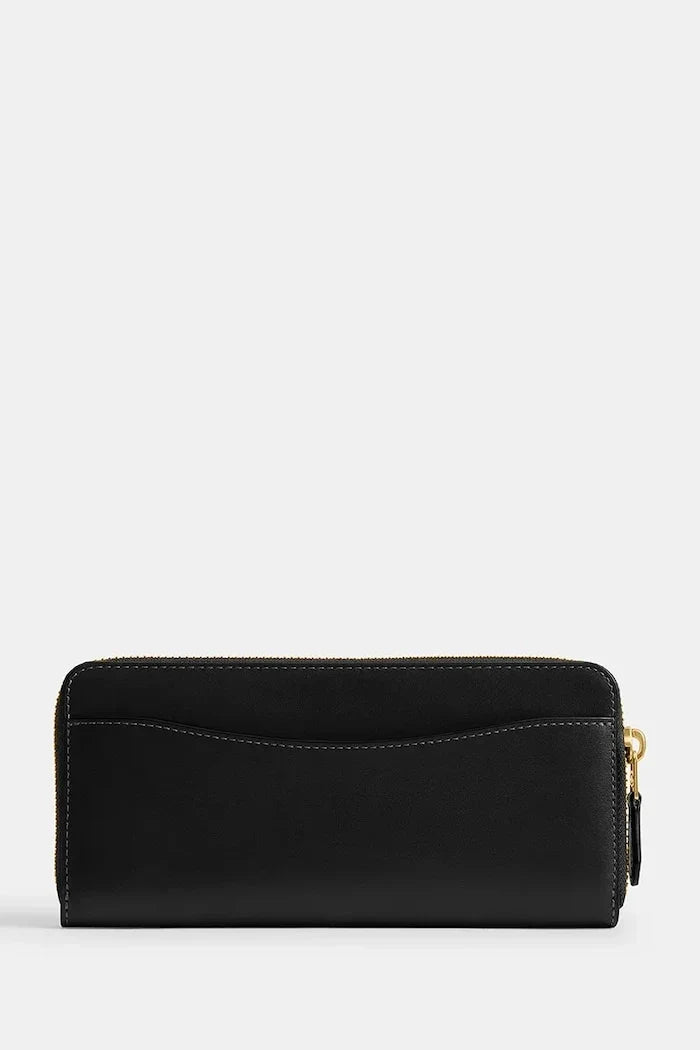 Cartera de cuero Coach Accordion Zip para mujer