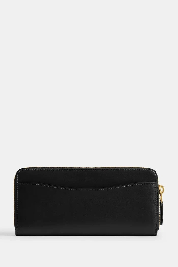 Cartera de cuero Coach Accordion Zip para mujer