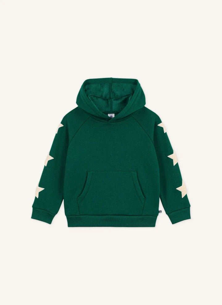Petit Bateau - Sudadera Verde con Estrellas