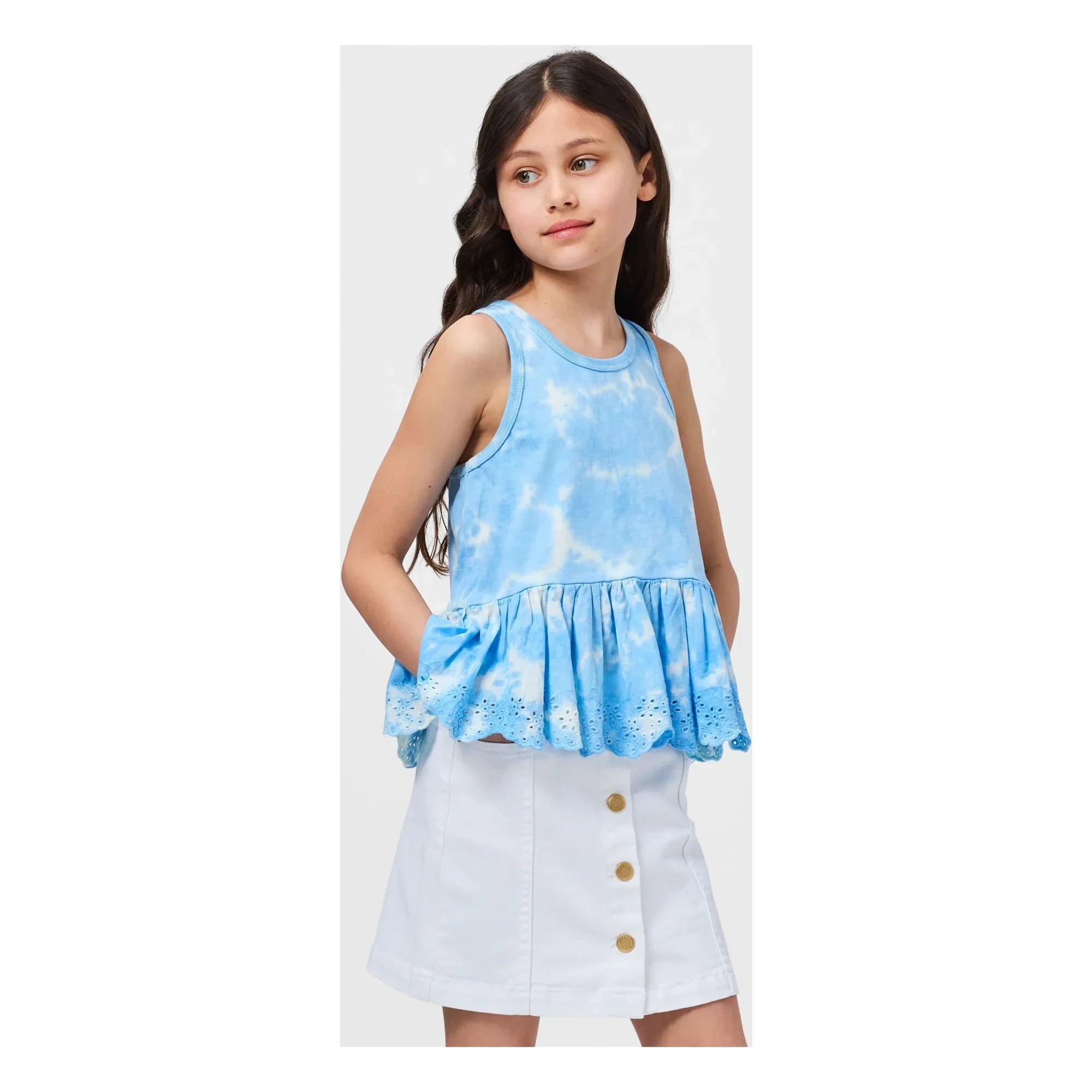 Molo - Falda vaquera Bera | Blanco
