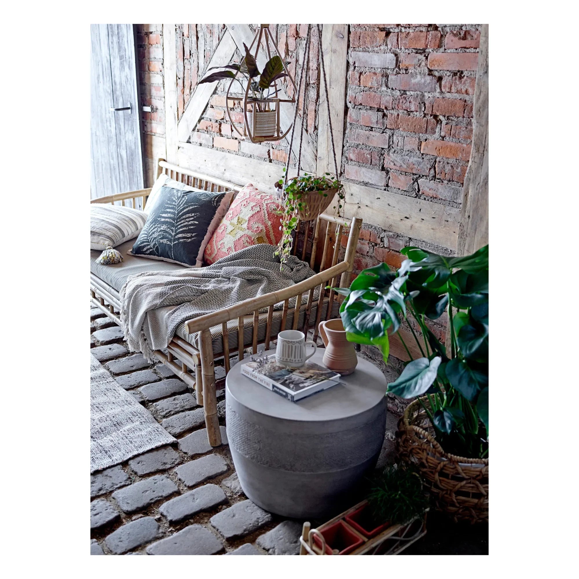 Bloomingville - Sofá de exterior de bambú Sole