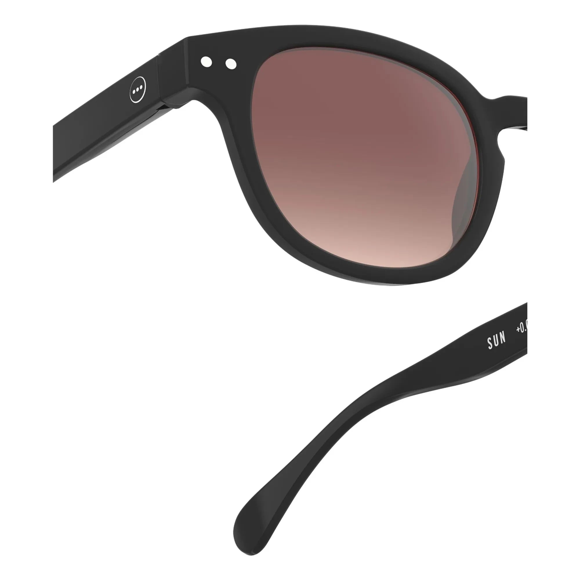 IZIPIZI - Gafas de sol polarizadas #C | Negro brillante