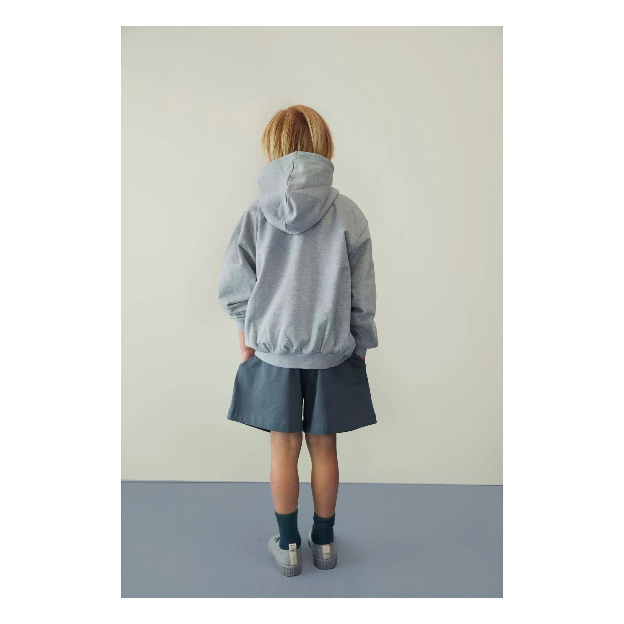 Gray Label - Sudadera orgánica de algodón con cremallera | Gris melange