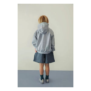 Gray Label - Sudadera orgánica de algodón con cremallera | Gris melange