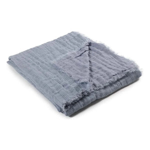 Le Monde Sauvage - Plaid de lino Okapi | Azul
