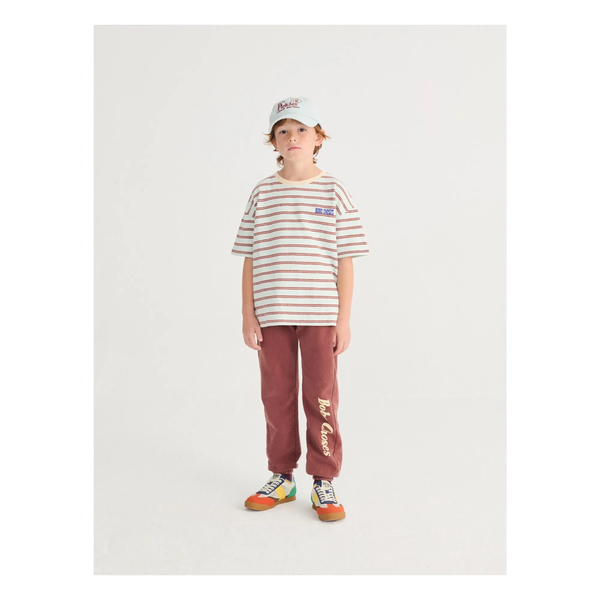 Bobo Choses - Bobo Choses Camiseta a Rayas | Azul claro