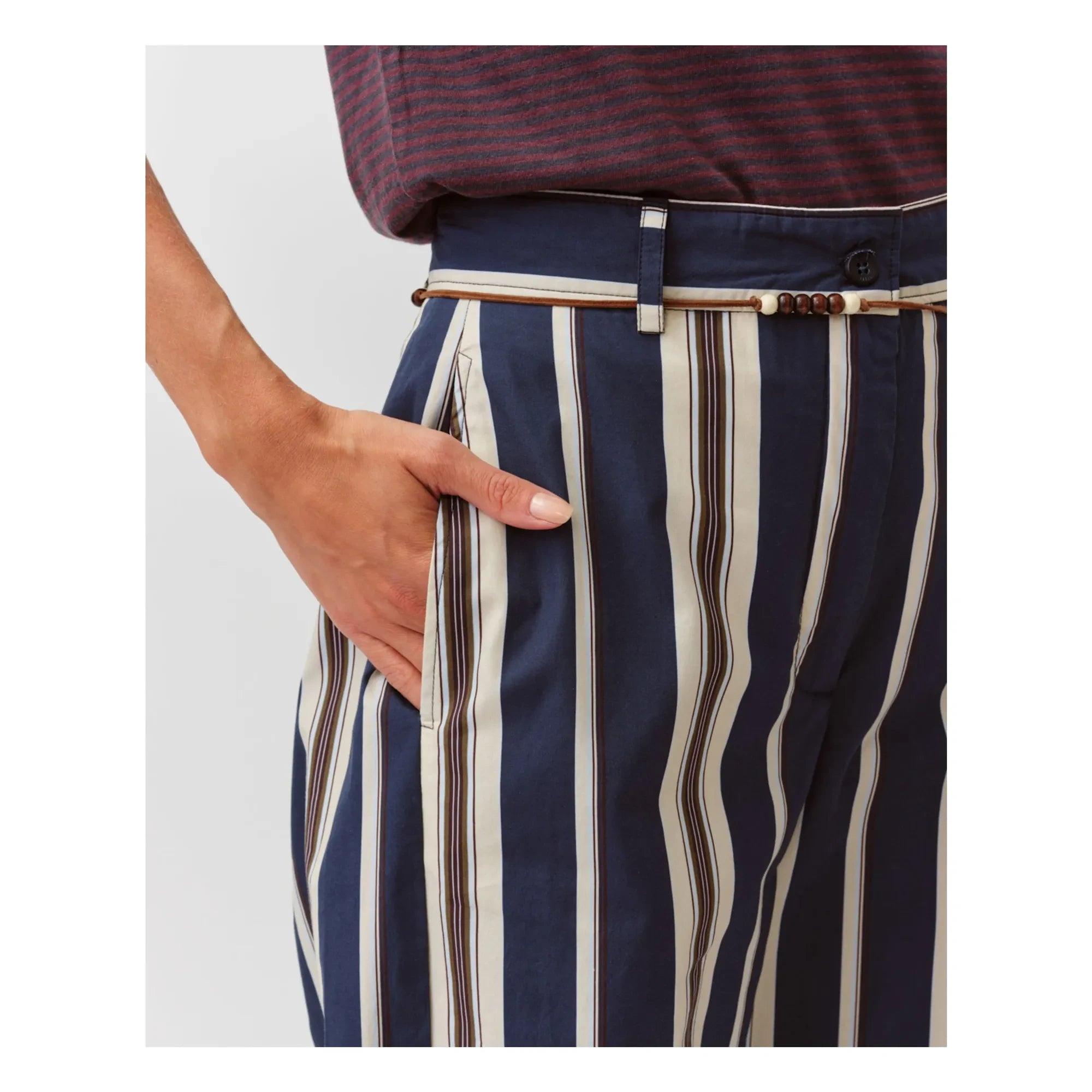 Diega - Pimao Pantalón a Rayas | Azul Marino