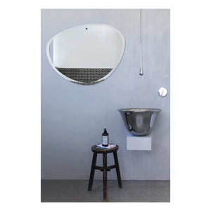 M Nuance - Espejo ovalado inclinado extraplano - 87x67 cm