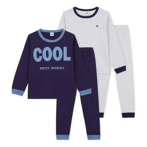 Petit Bateau - 2'li Rahat Pijama Seti | Mavi