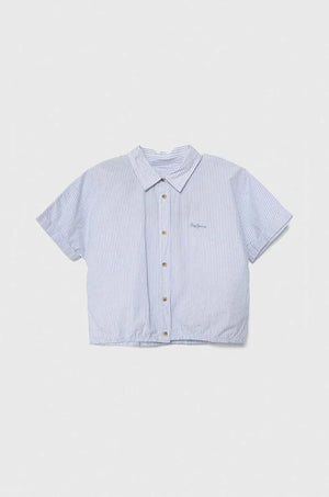 Camisa de algodón para niños Pepe Jeans OLYMPIA