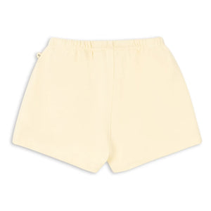 Konges Sløjd - Lou Out Of Office Pantalones Cortos de Algodón Orgánico | Amarillo pálido