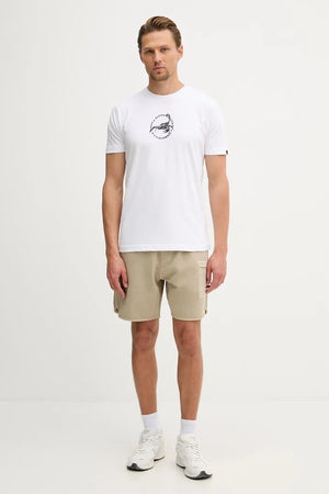 Camiseta Alpha Industries de algodón para hombre con estampado de escorpión en la espalda
