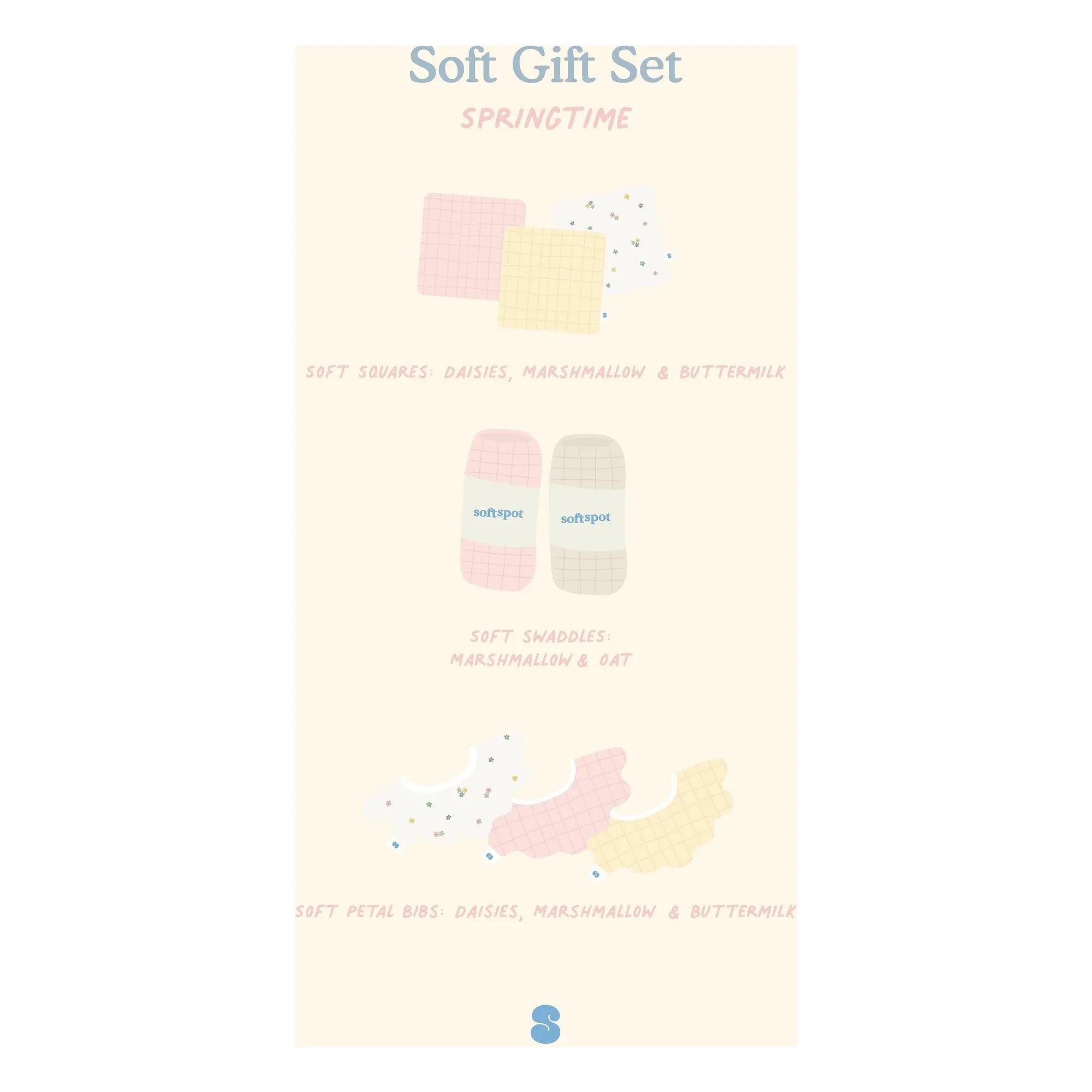 Soft Spot - Set de regalo de nacimiento de primavera | Crudo