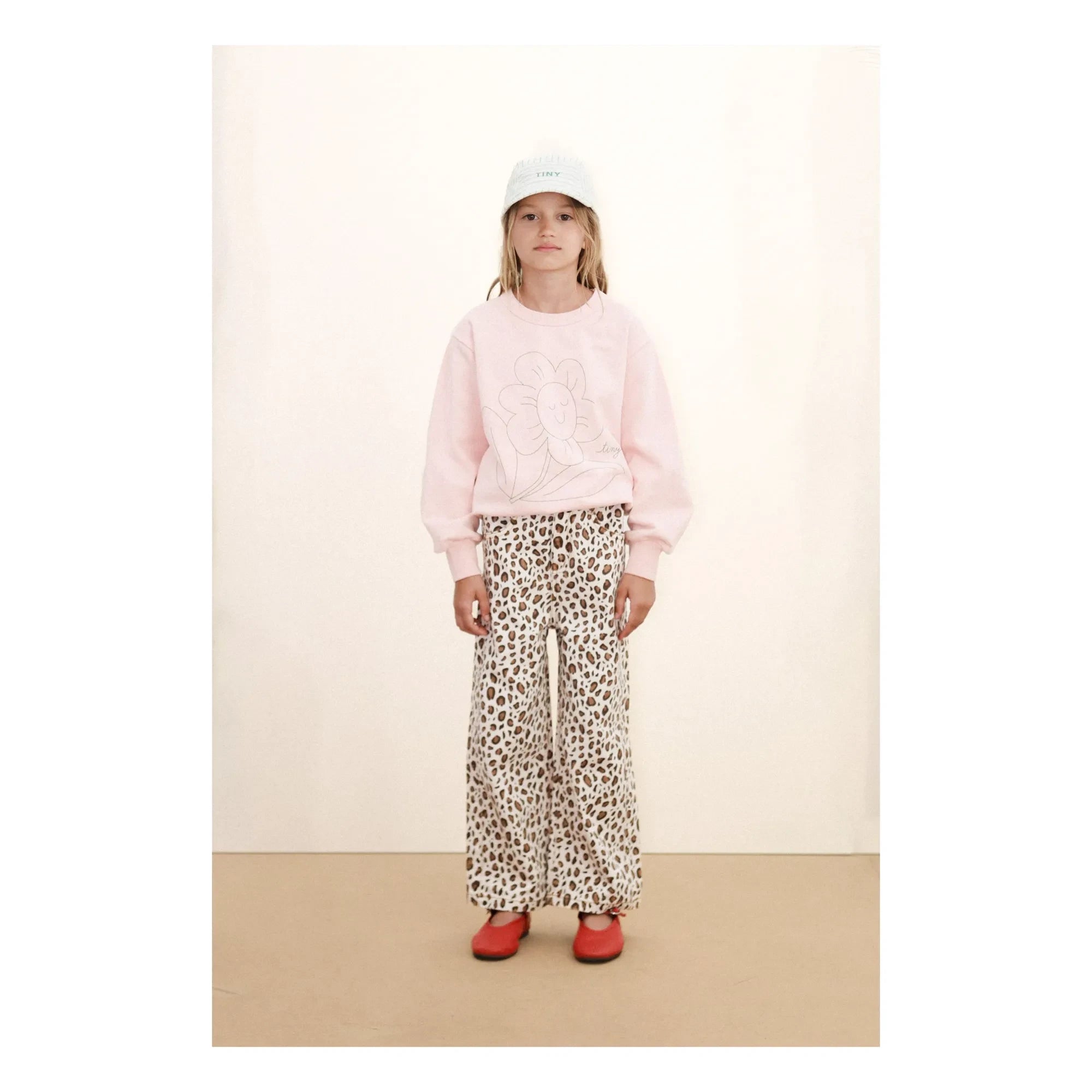 Tinycottons - Sudadera de Flores Algodón Orgánico | Rosa Palo