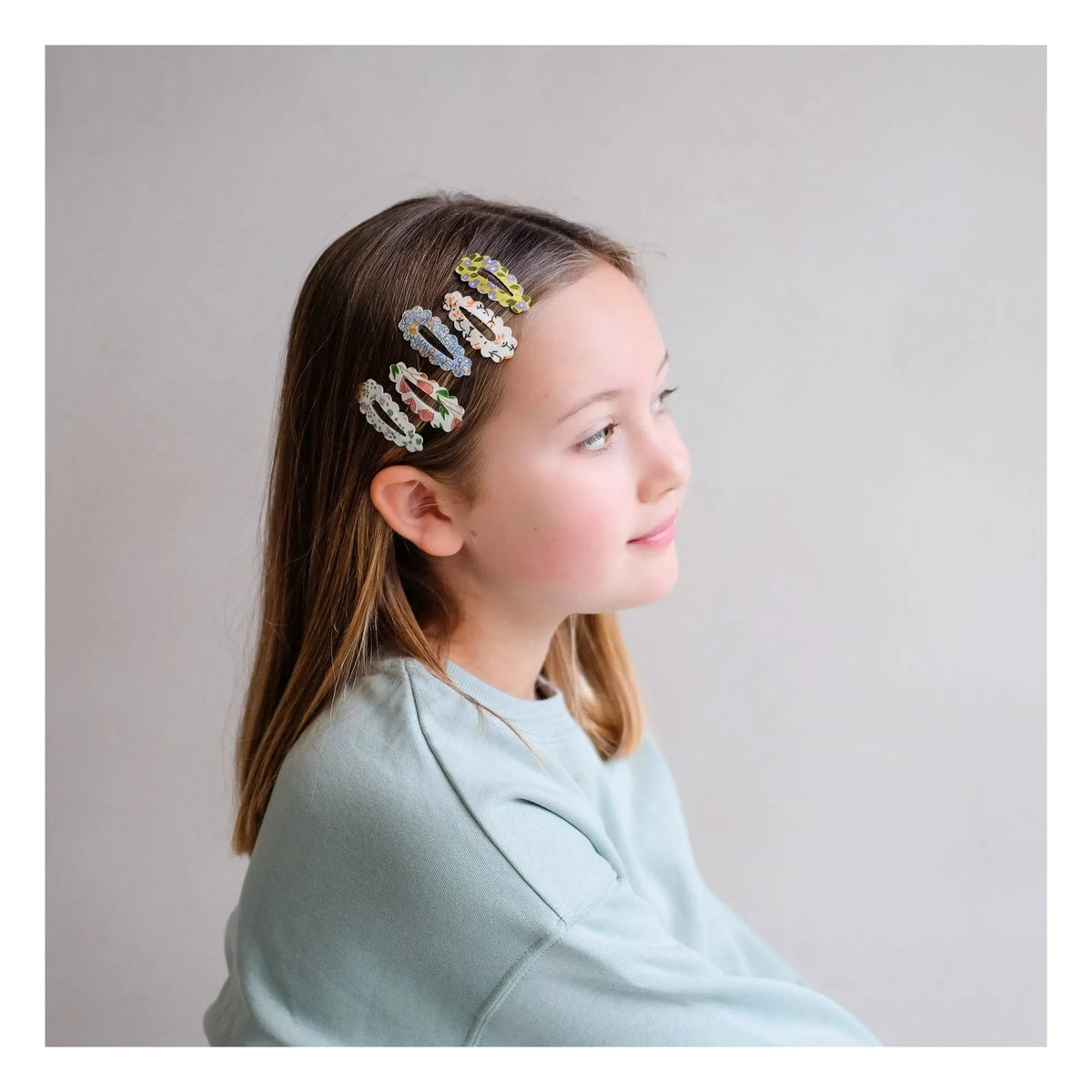 Mimi & Lula - Set de 5 horquillas con flores de primavera | Crudo