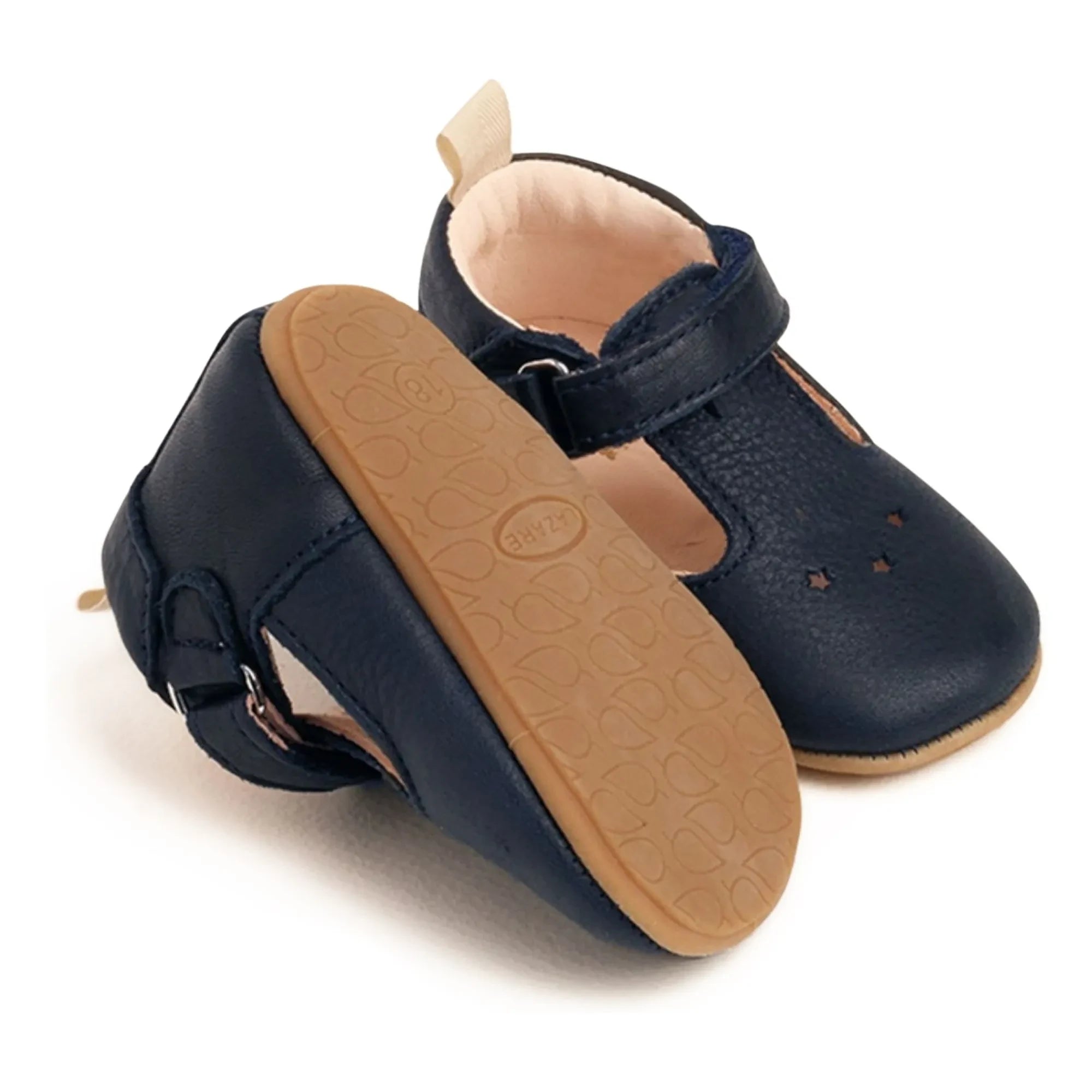 Lazare - Zapatillas de estar por casa rayadas César Etoiles | Azul marino