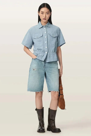 Camisa de lino para mujer AllSaints TOVE