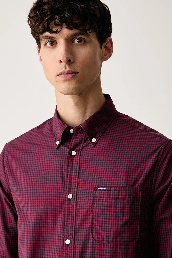 Camisa de algodón para hombre Barbour Harbourwall