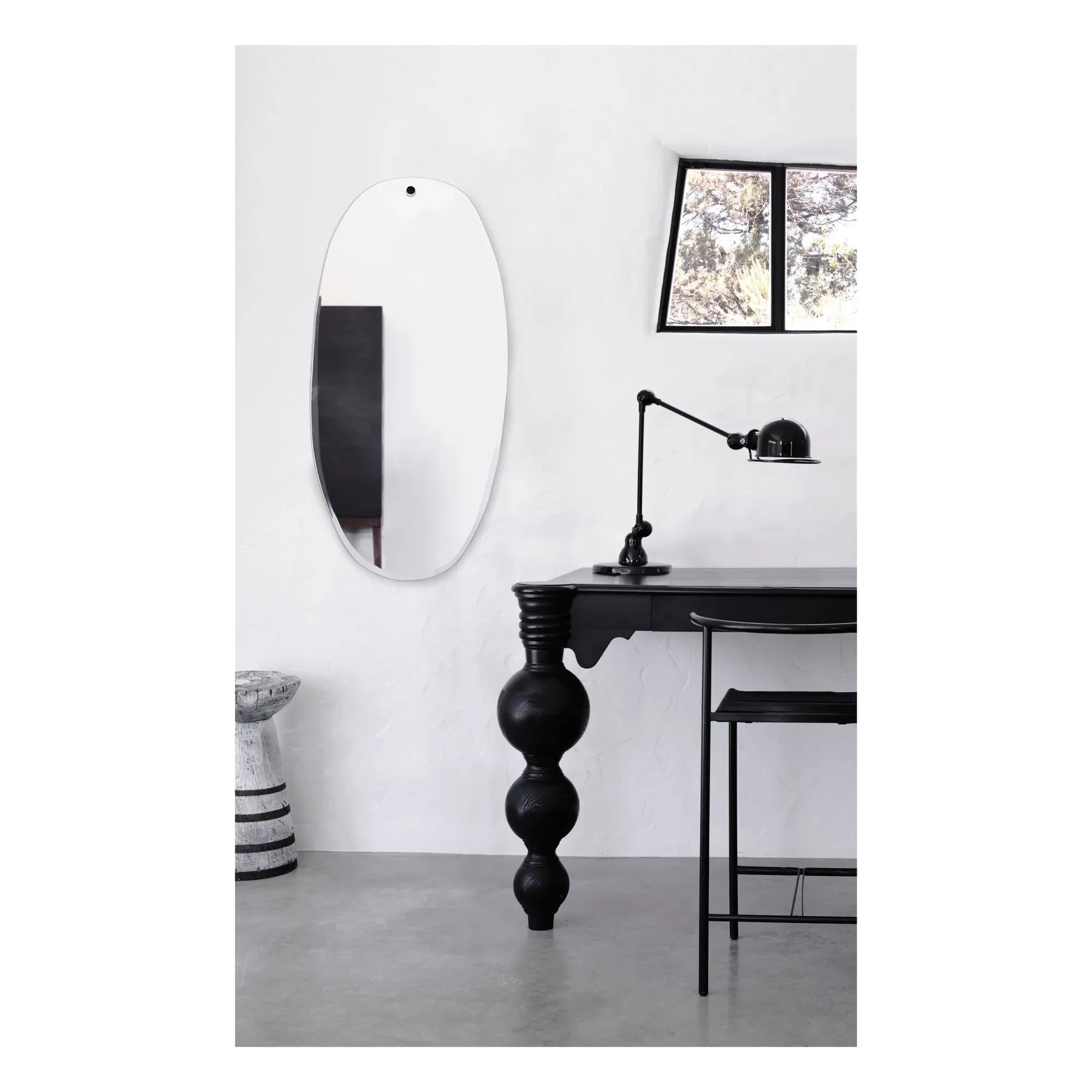 M Nuance - Espejo biselado - Forma ovalada irregular 45x95cm