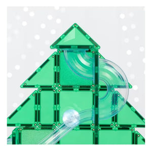 Connetix - Juego de pista de canicas Árbol de Navidad - 71 piezas