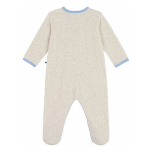 Petit Bateau - Pijama Amour de algodón orgánico | Beige jaspeado