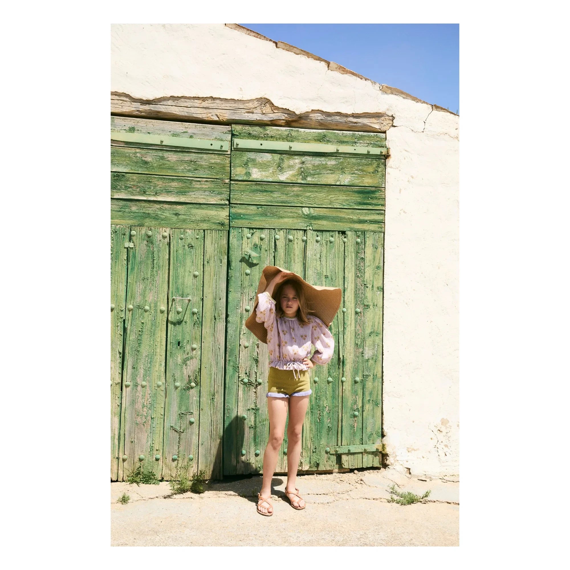 birinit - Blusa de algodón orgánico a rayas Cinca | Malva