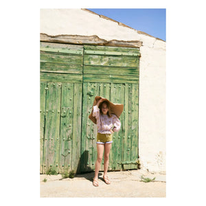 birinit - Blusa de algodón orgánico a rayas Cinca | Malva