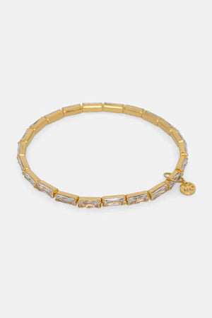 Michael Kors pulsera de mujer bañada en oro con circonitas