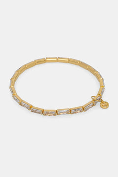Michael Kors pulsera de mujer bañada en oro con circonitas