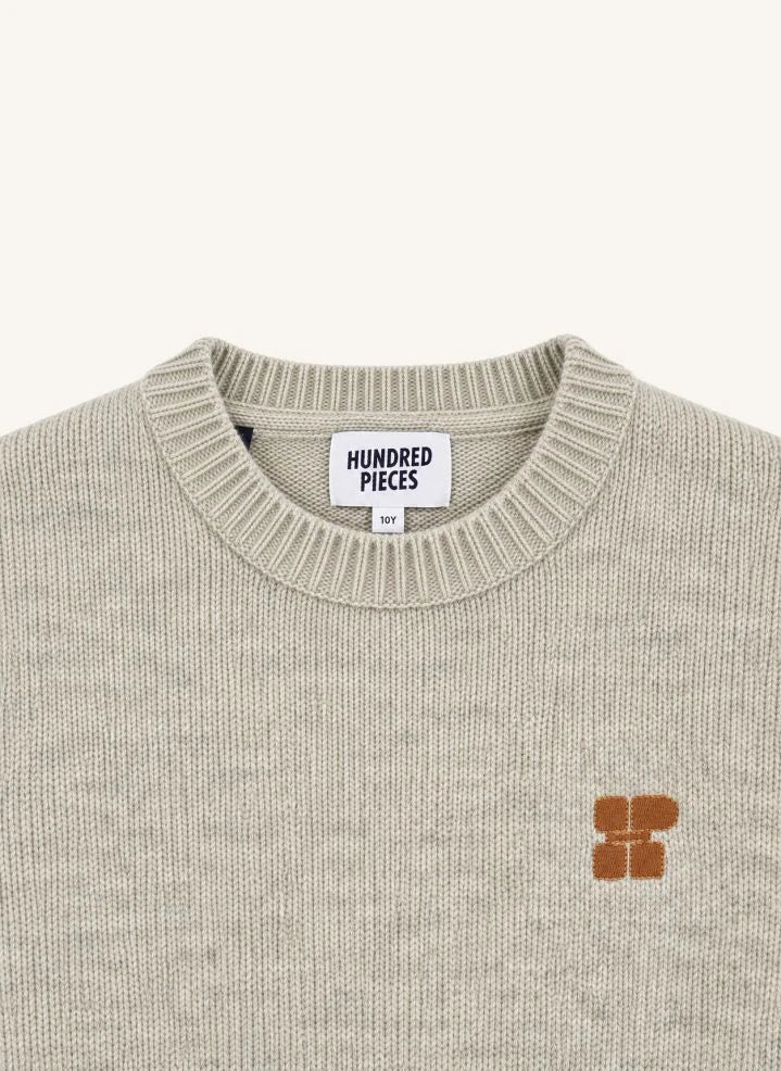 Hundred Pieces - Suéter de lana Merino Mika | Gris melange