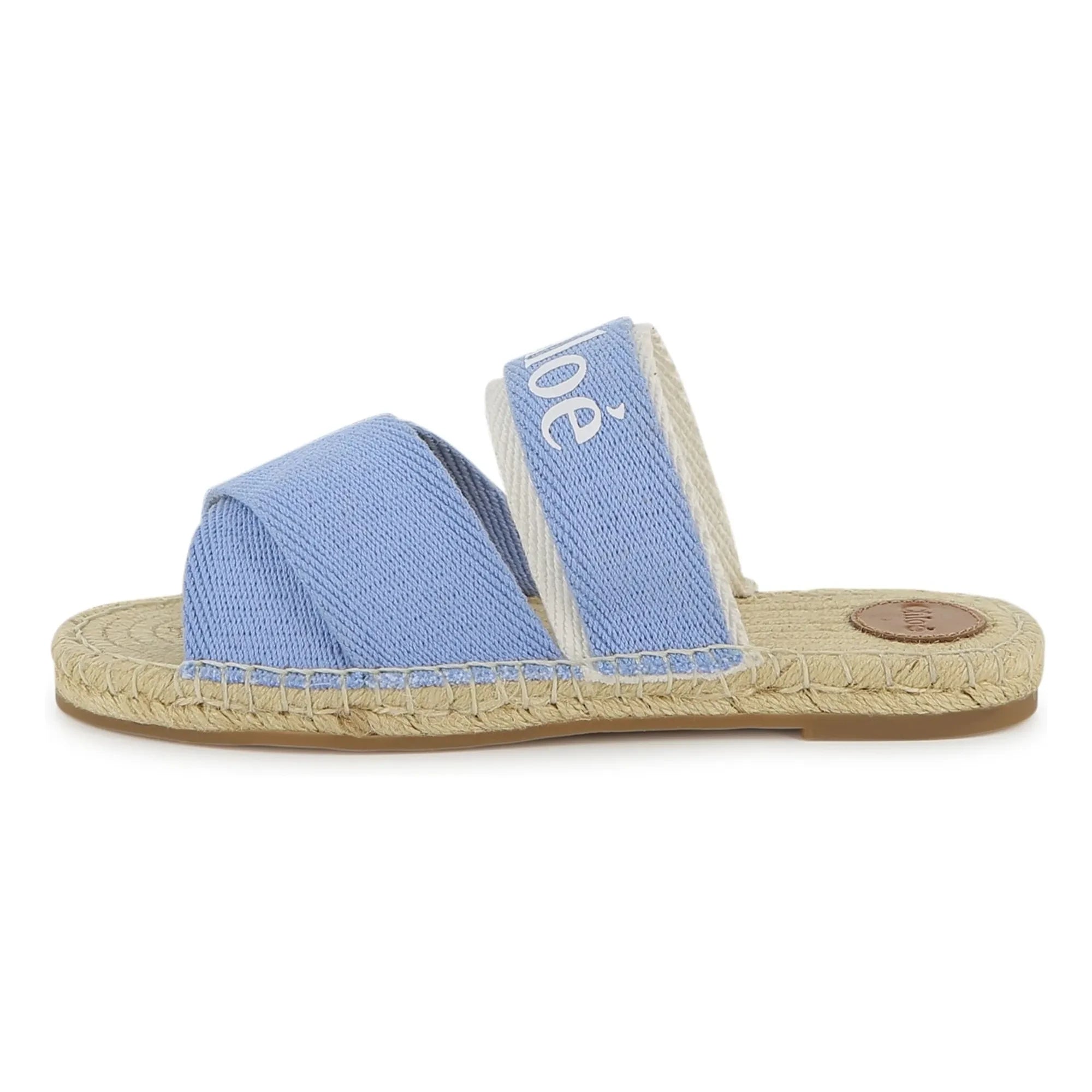 Chloé - Sandalias vaqueras con logo | Azul