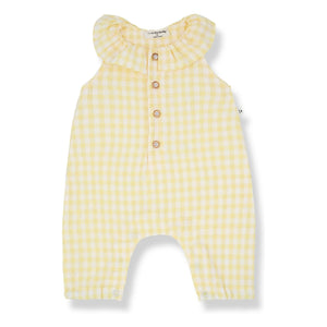 1+ en la familia - Mono Vichy Seersucker Egina | Amarillo claro