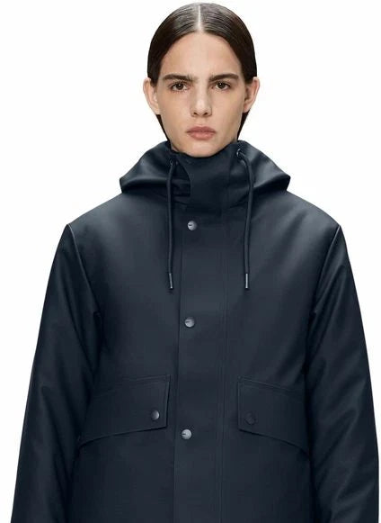 Rains - Nombre Chaqueta Corto Parka W3T3 | Azul Marino