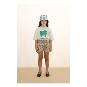 Tinycottons - Pantalones cortos leopardos | Marrón