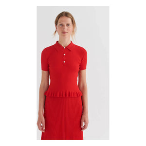 Polo acanalado FUB | Rojo