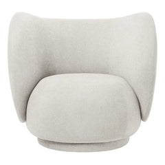 Ferm Living - Sofá tapizado en bouclé Rico | Crema