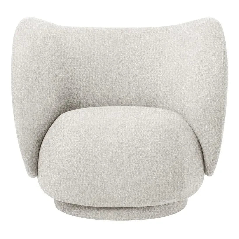 Ferm Living - Sofá tapizado en bouclé Rico | Crema