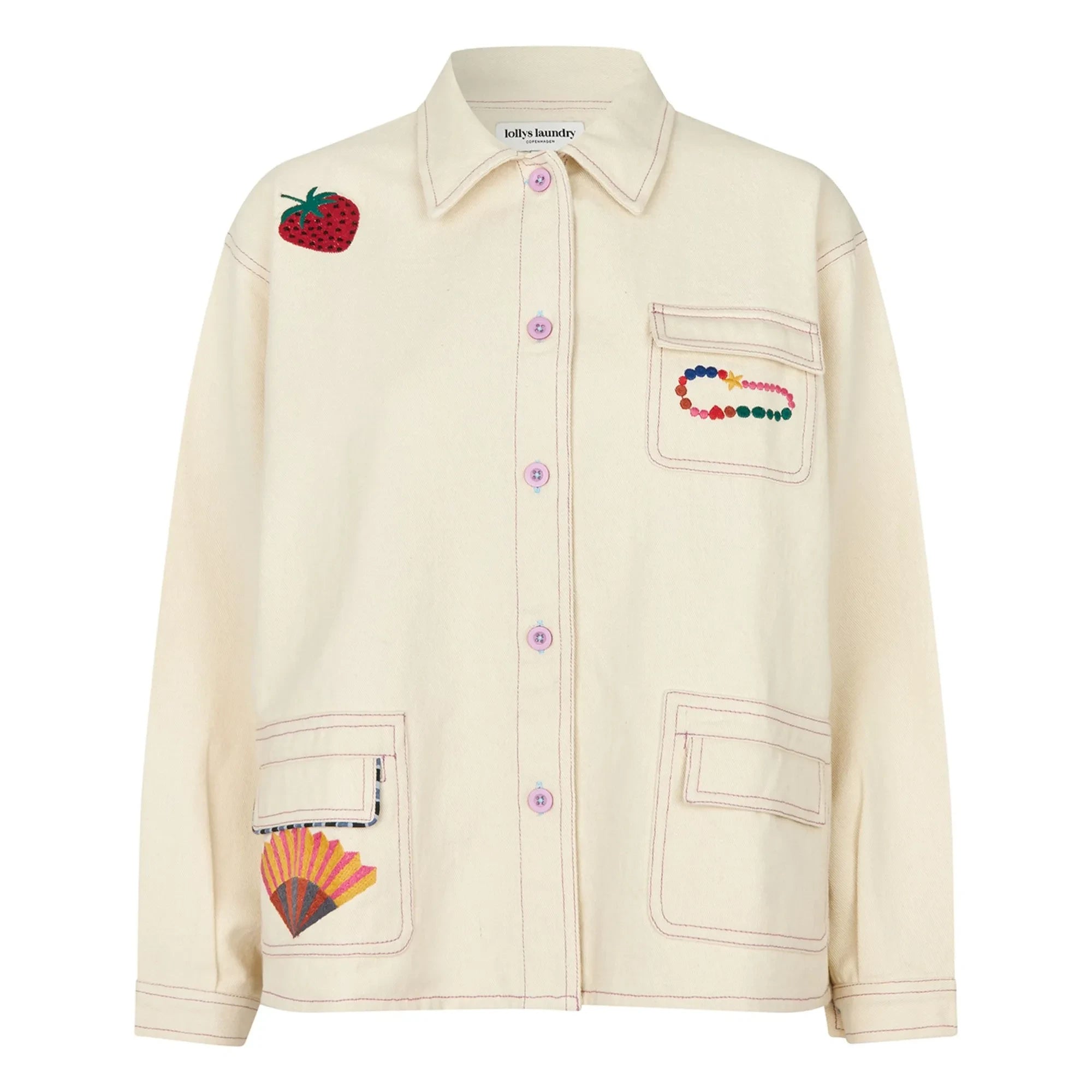 Lollys Laundry - Chaqueta de algodón April | Crema