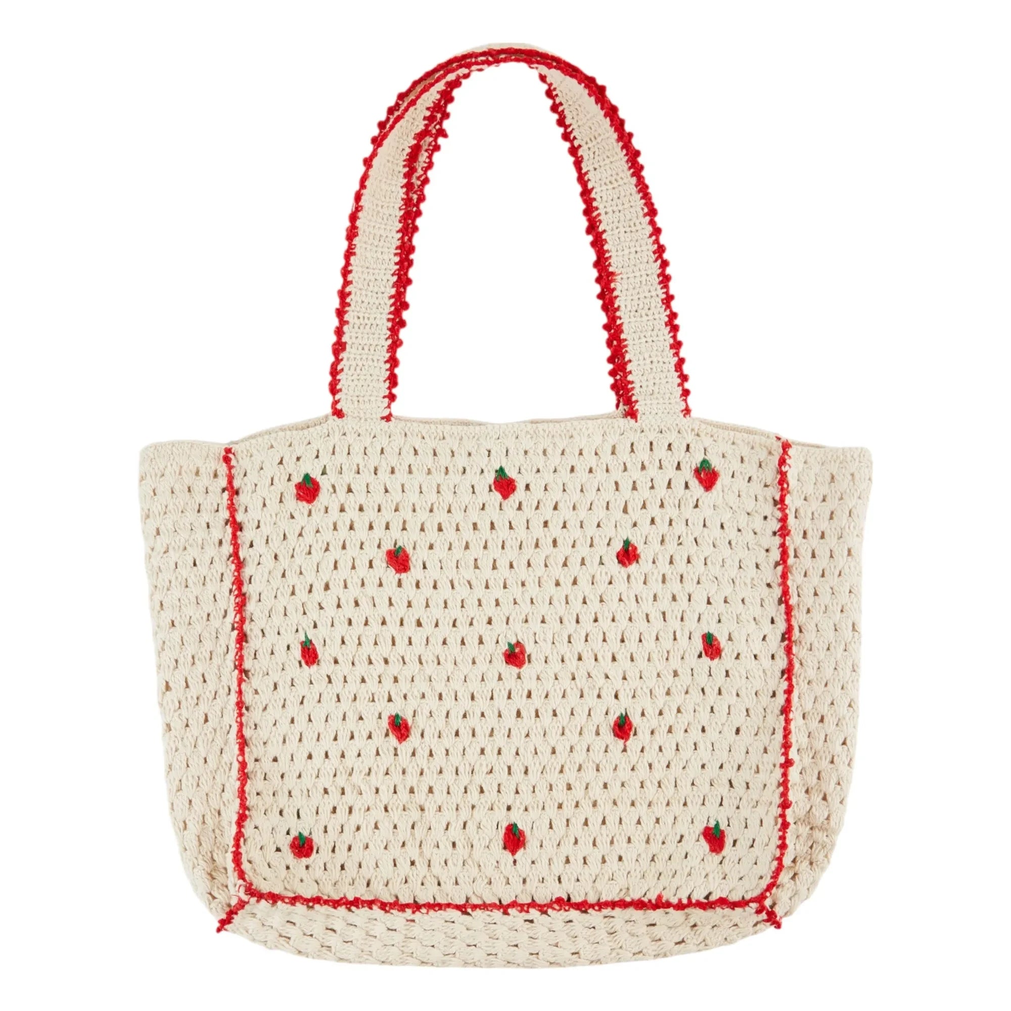 Emile et Ida - Bolso de ganchillo con fresas | Crema
