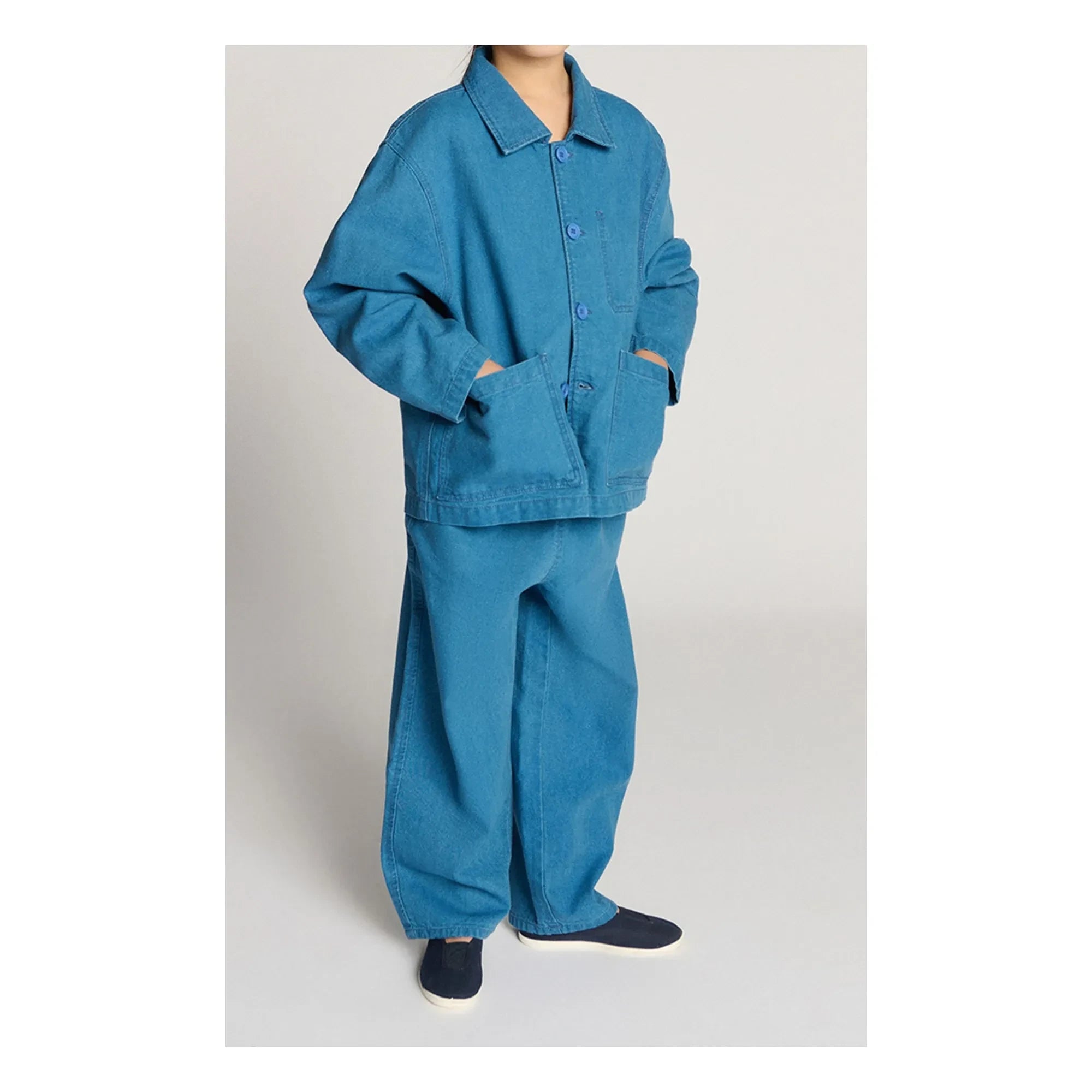 American Vintage - Pantalón de trabajo con cordón Comow | Azul