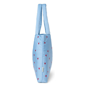 Studio Noos - Bolso de mamá Puffy Hearts | Azul claro