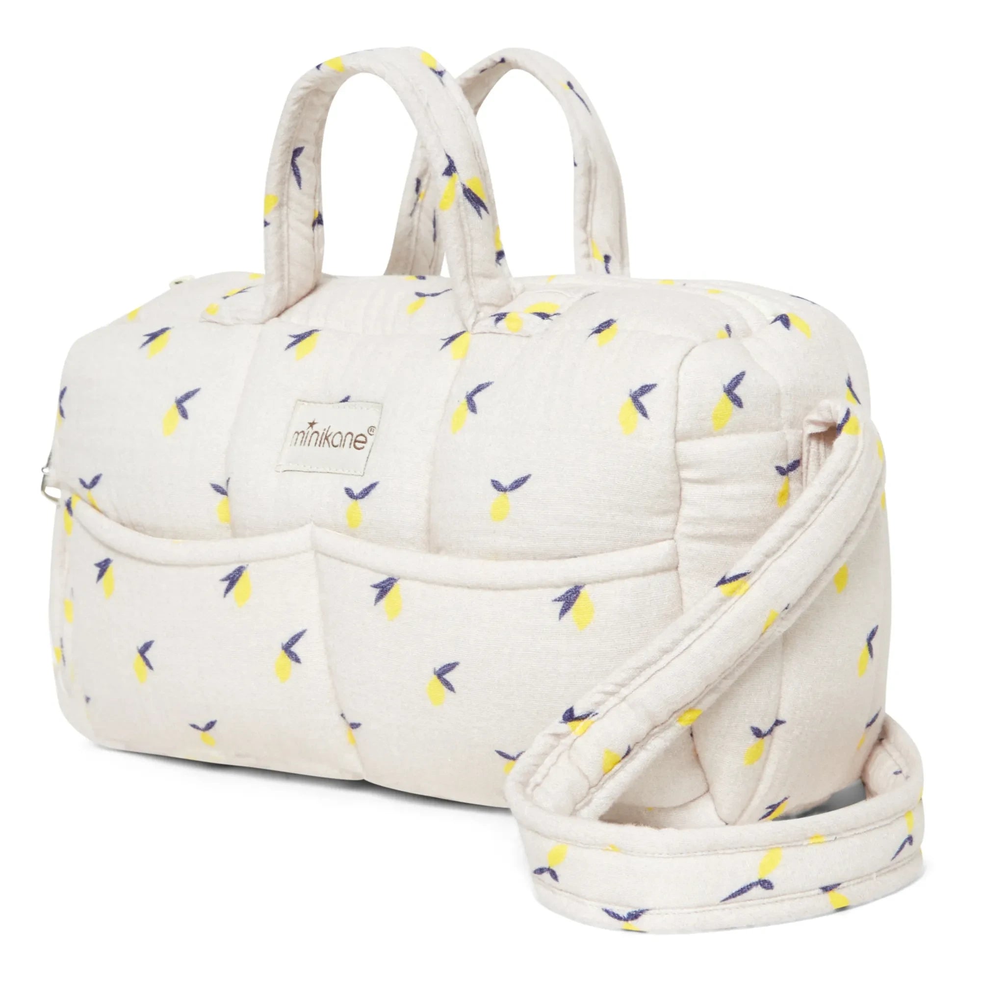 Minikane - Bolsa Cambiador de Color Limón para Muñecos con Orejas de Conejo