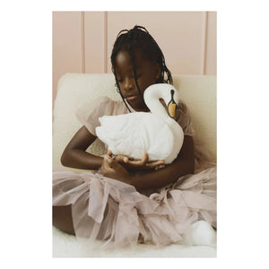 Lorena Canals - Cojín Cisne | Blanco