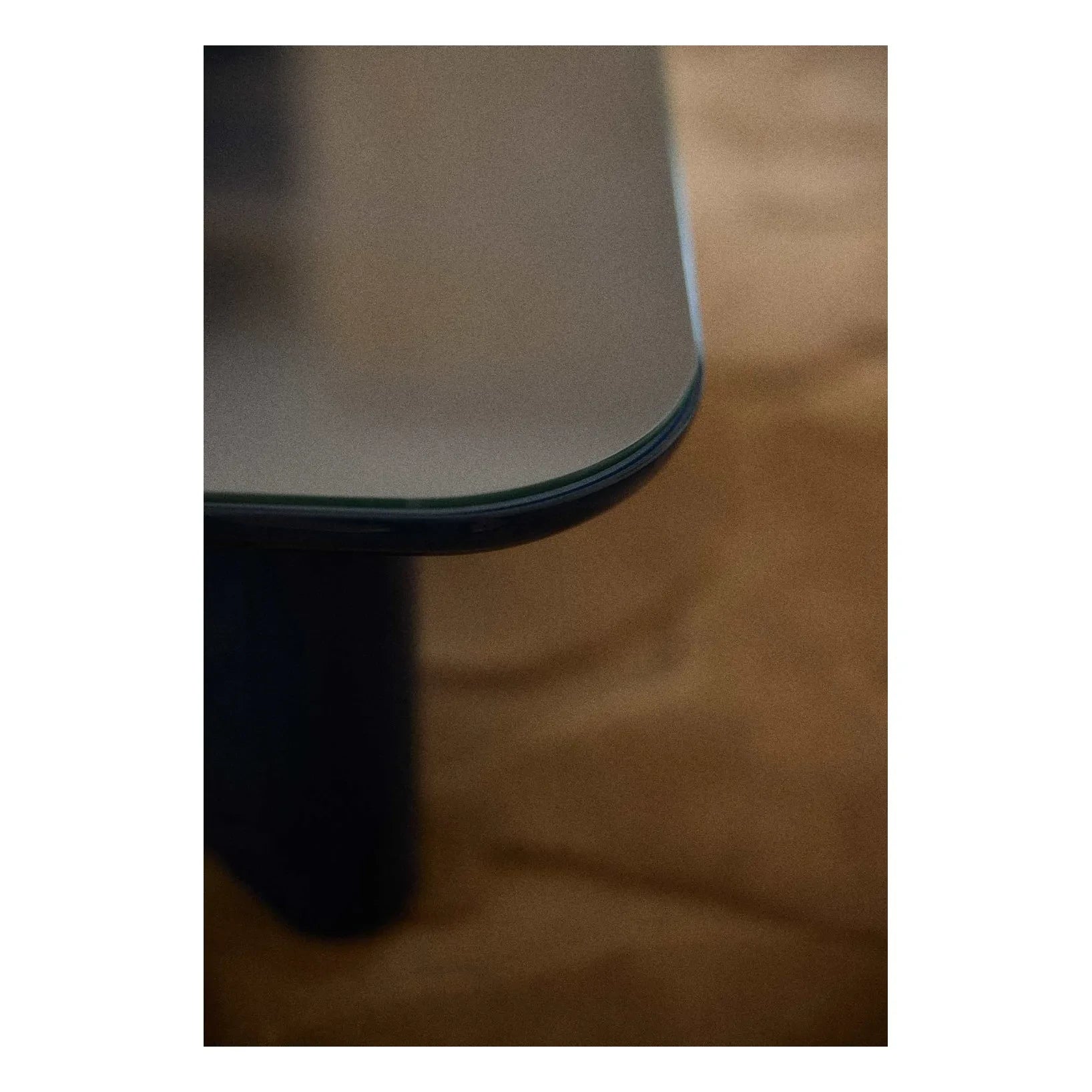Gabrielle Paris - Thelma lake kaplama ahşap sehpa | Mavi