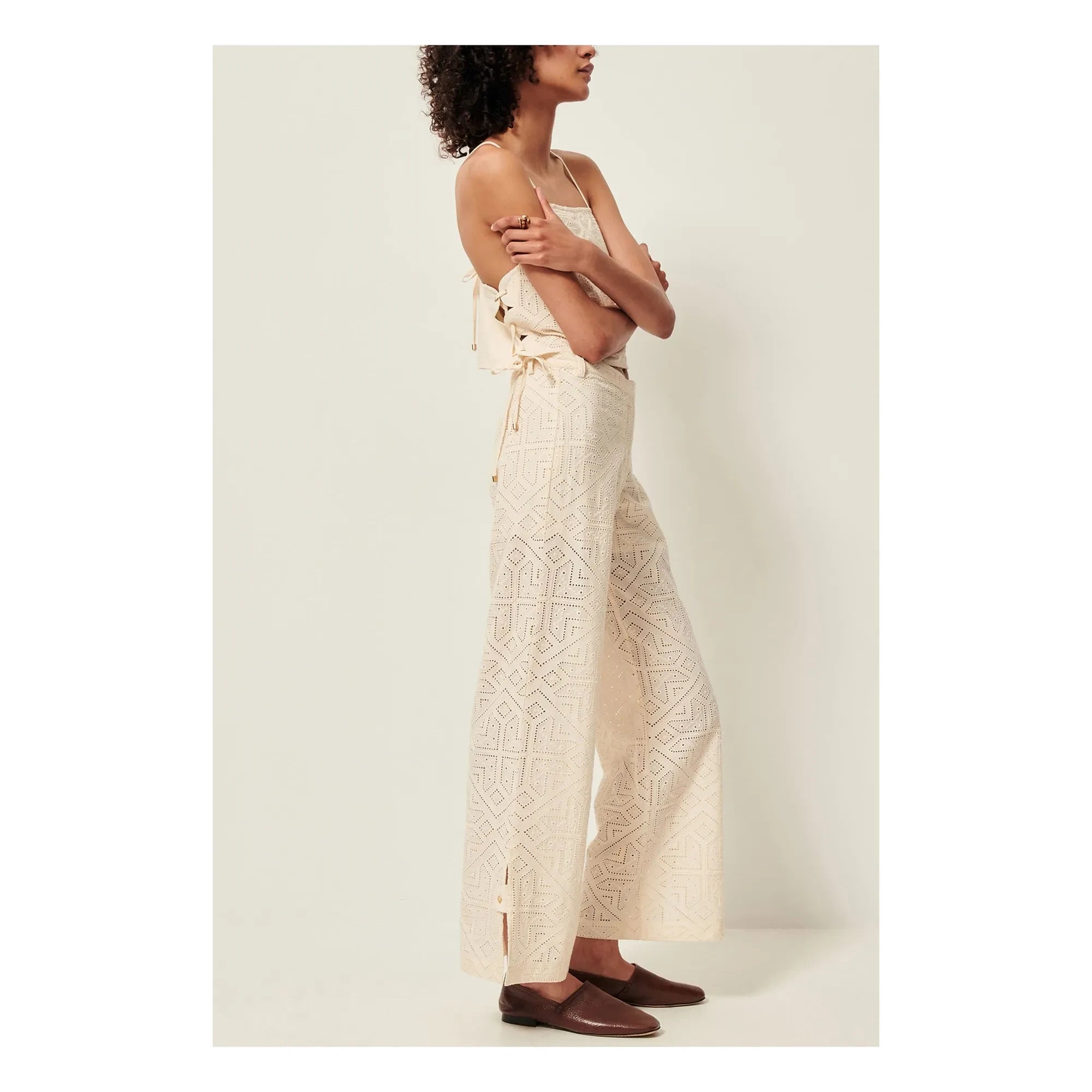 Sessùn - Allindy Pantalón de algodón | Crudo