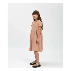 Matona - Vestido de lino | Rosa empolvado