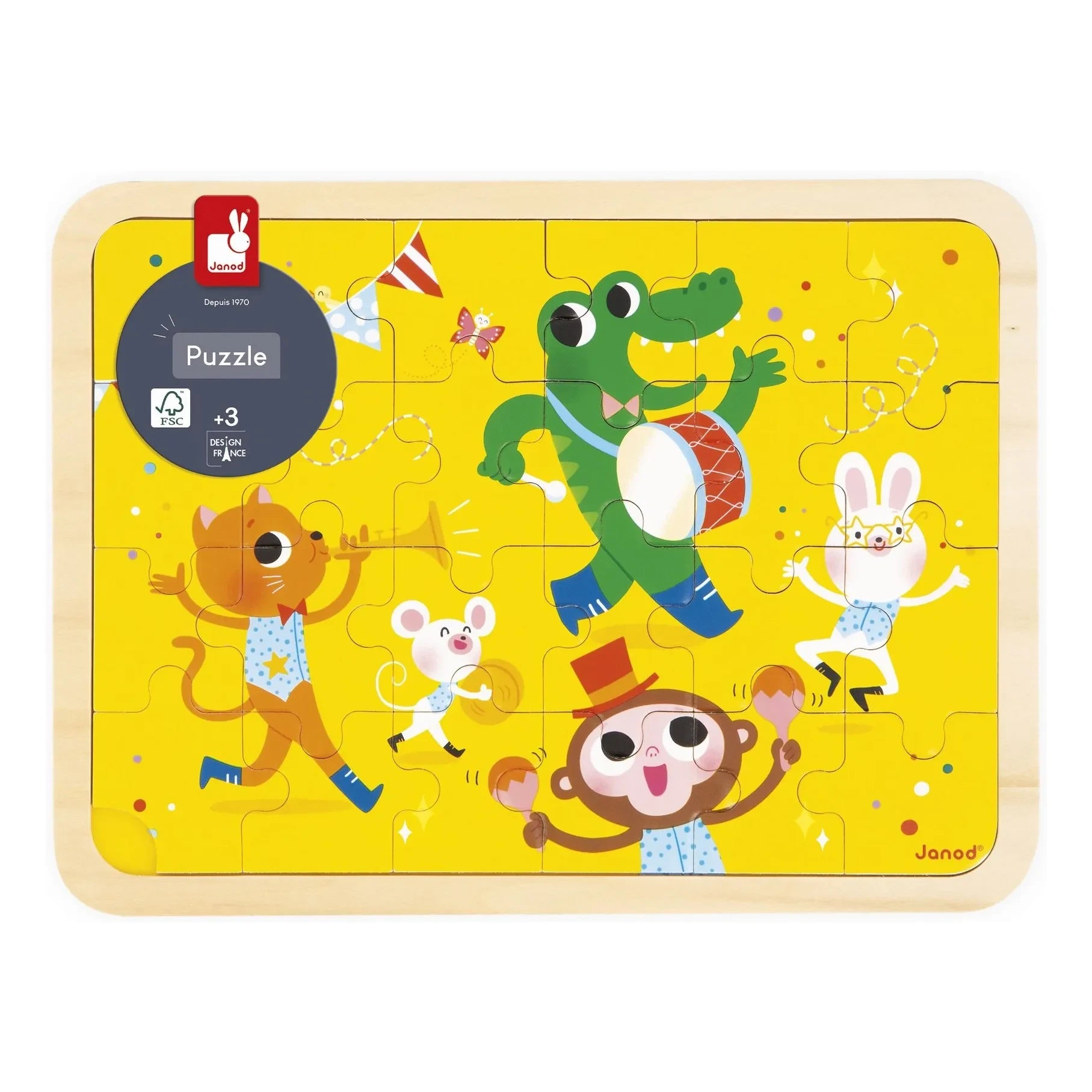 Janod - Puzzle ¡Es la fiesta! - 24 piezas