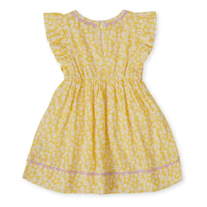 Goldie + Ace - Vestido Fleurie de punto | Amarillo