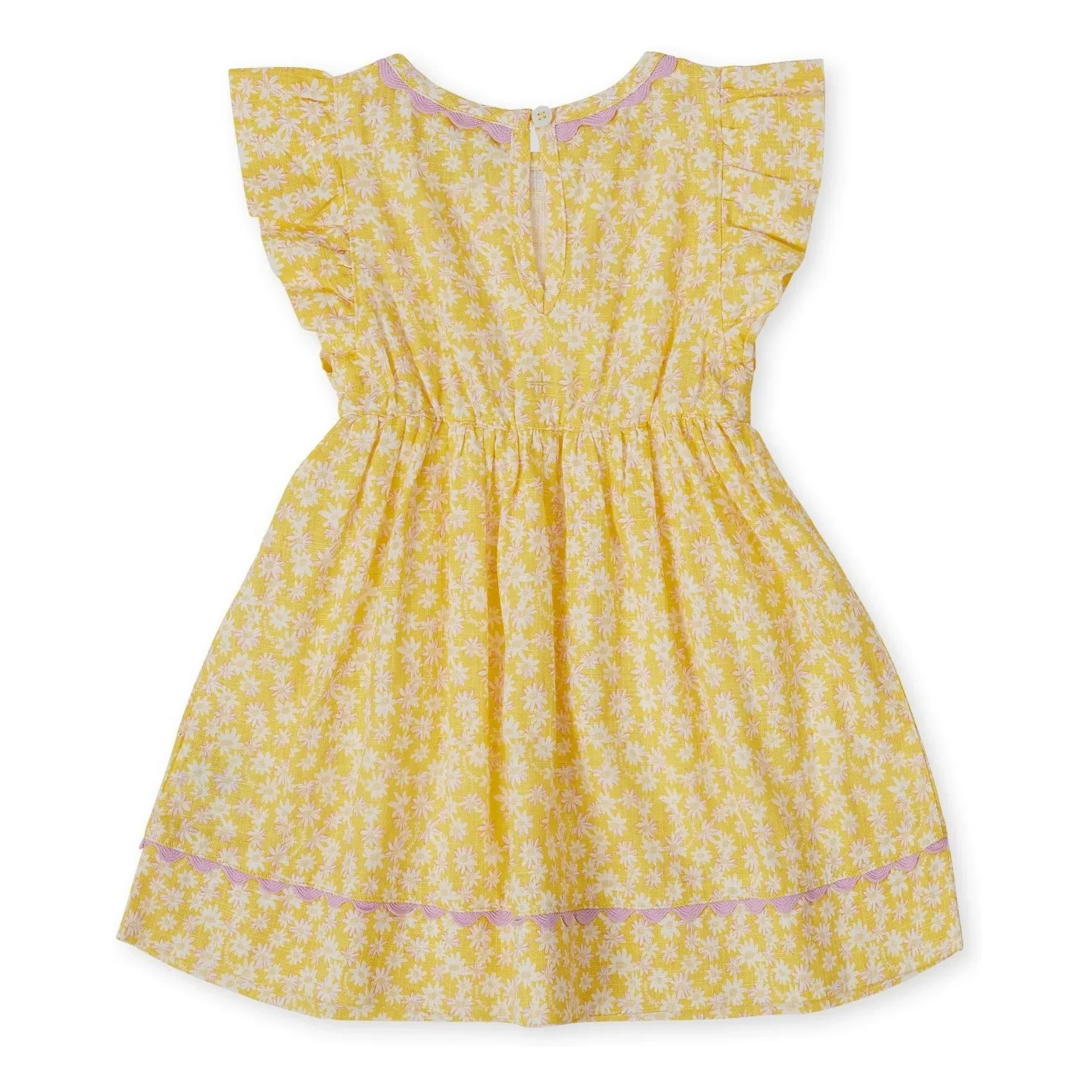 Goldie + Ace - Vestido Fleurie de punto | Amarillo